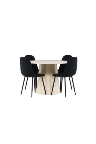 Venture Home Lanzo matbord med Polar matstol