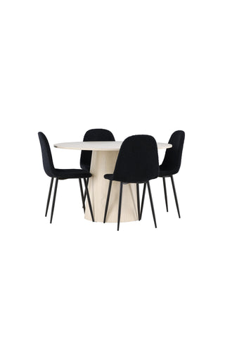 Venture Home Lanzo matbord med Polar matstol