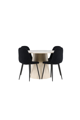 Venture Home Lanzo matbord med Polar matstol
