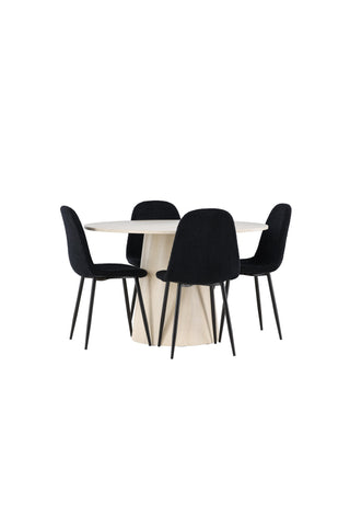 Venture Home Lanzo matbord med Polar matstol