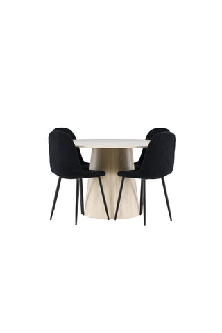Venture Home Lanzo matbord med Polar matstol