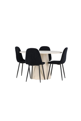Venture Home Lanzo matbord med Polar matstol