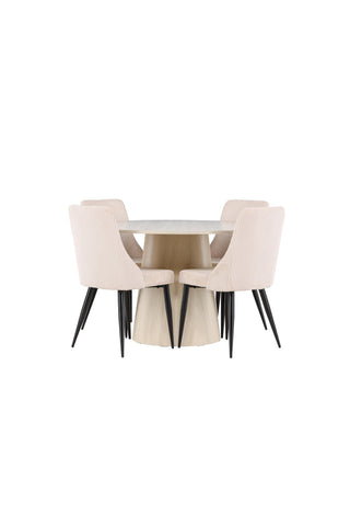 Venture Home Lanzo matbord med Leone matstol