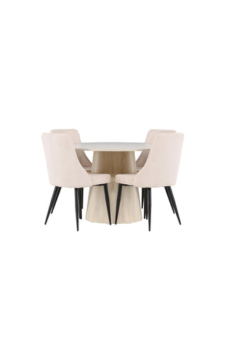 Venture Home Lanzo matbord med Leone matstol