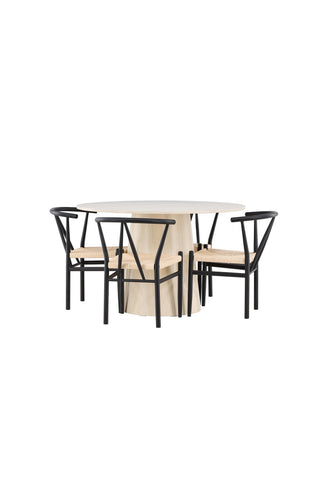 Venture Home Lanzo matbord med Alfons matstol