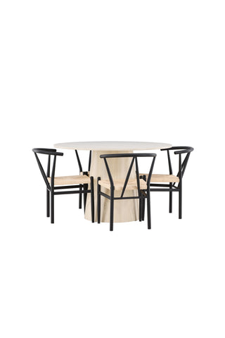 Venture Home Lanzo matbord med Alfons matstol