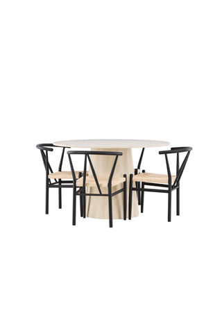 Venture Home Lanzo matbord med Alfons matstol
