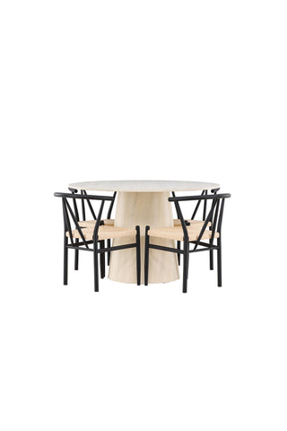 Venture Home Lanzo matbord med Alfons matstol