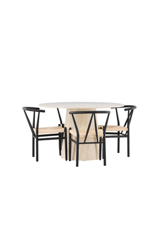 Venture Home Lanzo matbord med Alfons matstol