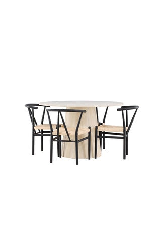 Venture Home Lanzo matbord med Alfons matstol