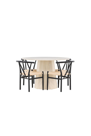 Venture Home Lanzo matbord med Alfons matstol