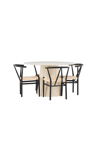 Venture Home Lanzo matbord med Alfons matstol