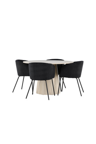 Venture Home Lanzo matbord med Berit matstol