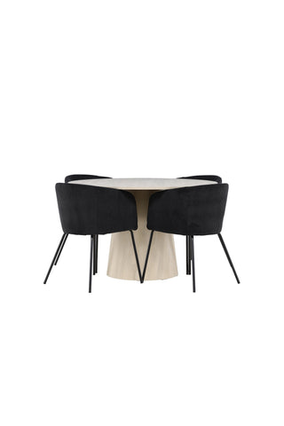 Venture Home Lanzo matbord med Berit matstol