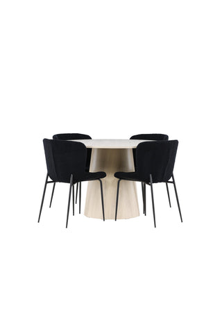 Venture Home Lanzo matbord med Modesto matstol
