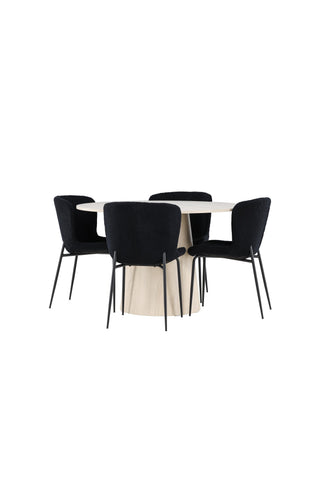 Venture Home Lanzo matbord med Modesto matstol