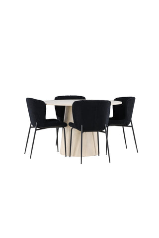 Venture Home Lanzo matbord med Modesto matstol
