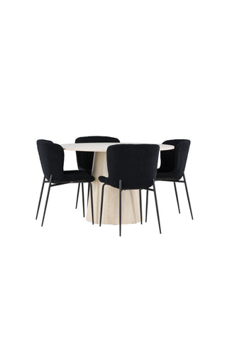 Venture Home Lanzo matbord med Modesto matstol