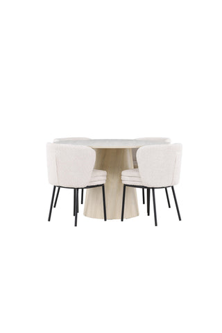 Venture Home Lanzo matbord med Agnes matstol