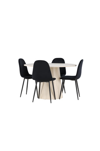 Venture Home Lanzo matbord med Polar matstol