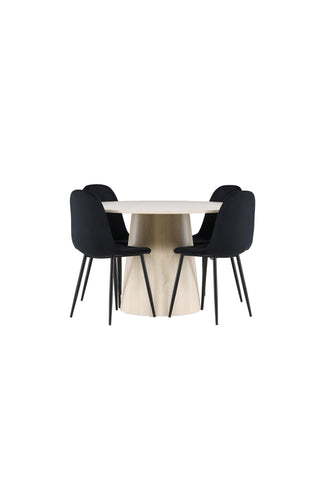 Venture Home Lanzo matbord med Polar matstol