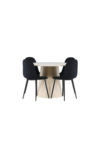 Venture Home Lanzo matbord med Polar matstol