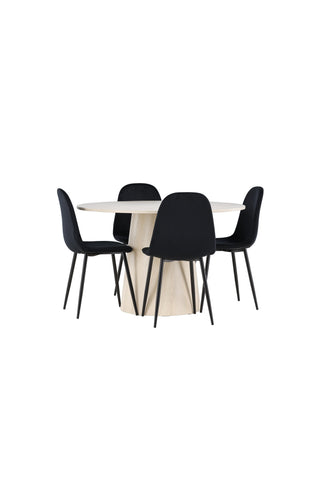 Venture Home Lanzo matbord med Polar matstol