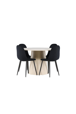 Venture Home Lanzo matbord med Polar matstol
