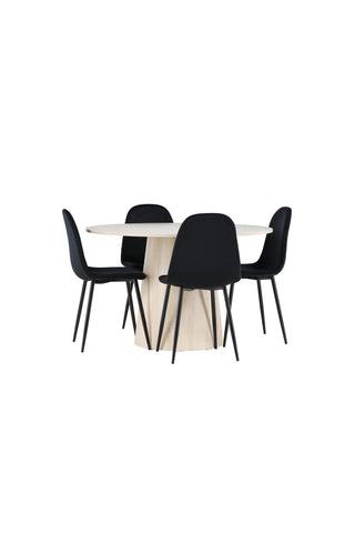 Venture Home Lanzo matbord med Polar matstol