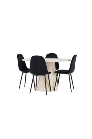 Venture Home Lanzo matbord med Polar matstol