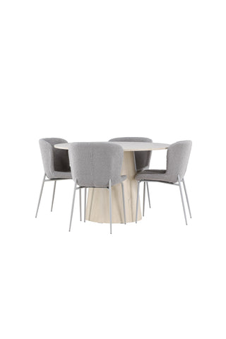 Venture Home Lanzo matbord med Modesto matstol
