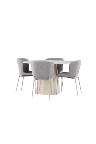 Venture Home Lanzo matbord med Modesto matstol