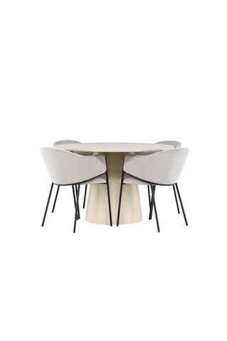 Venture Home Lanzo matbord med Evelina matstol
