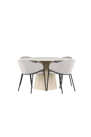 Venture Home Lanzo matbord med Evelina matstol