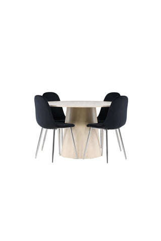 Venture Home Lanzo matbord med Polar matstol