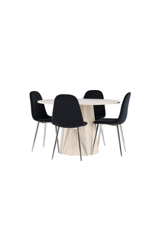 Venture Home Lanzo matbord med Polar matstol