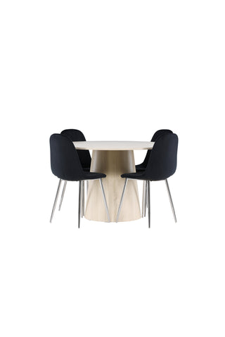 Venture Home Lanzo matbord med Polar matstol