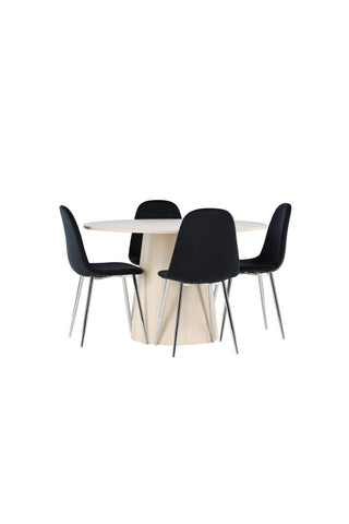 Venture Home Lanzo matbord med Polar matstol