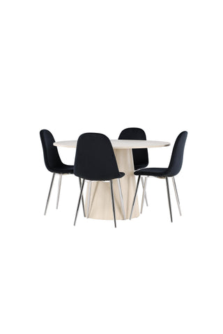 Venture Home Lanzo matbord med Polar matstol