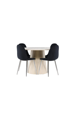 Venture Home Lanzo matbord med Polar matstol