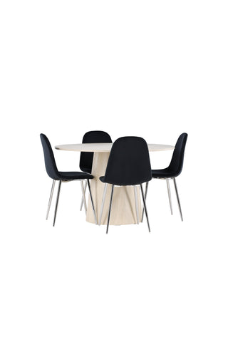 Venture Home Lanzo matbord med Polar matstol