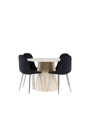 Venture Home Lanzo matbord med Polar matstol