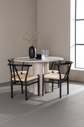 Venture Home Olivia matbord med Alfons matstol
