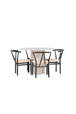 Venture Home Olivia matbord med Alfons matstol