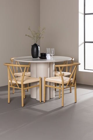 Venture Home Olivia matbord med Alfons matstol
