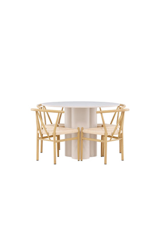 Venture Home Olivia matbord med Alfons matstol
