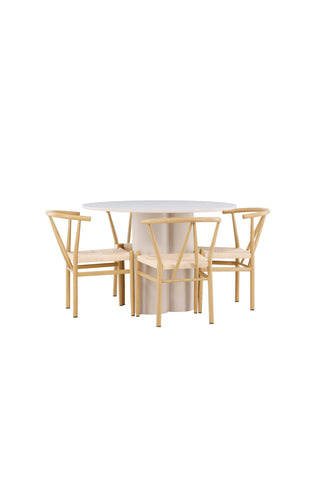Venture Home Olivia matbord med Alfons matstol
