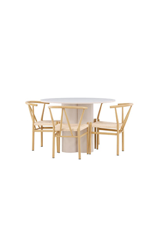 Venture Home Olivia matbord med Alfons matstol