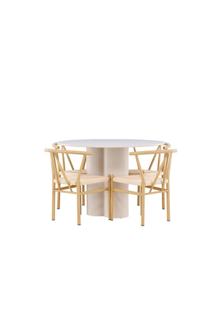Venture Home Olivia matbord med Alfons matstol