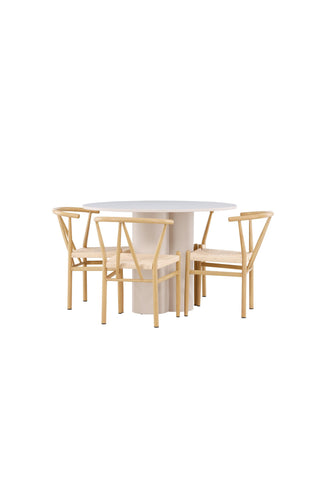 Venture Home Olivia matbord med Alfons matstol